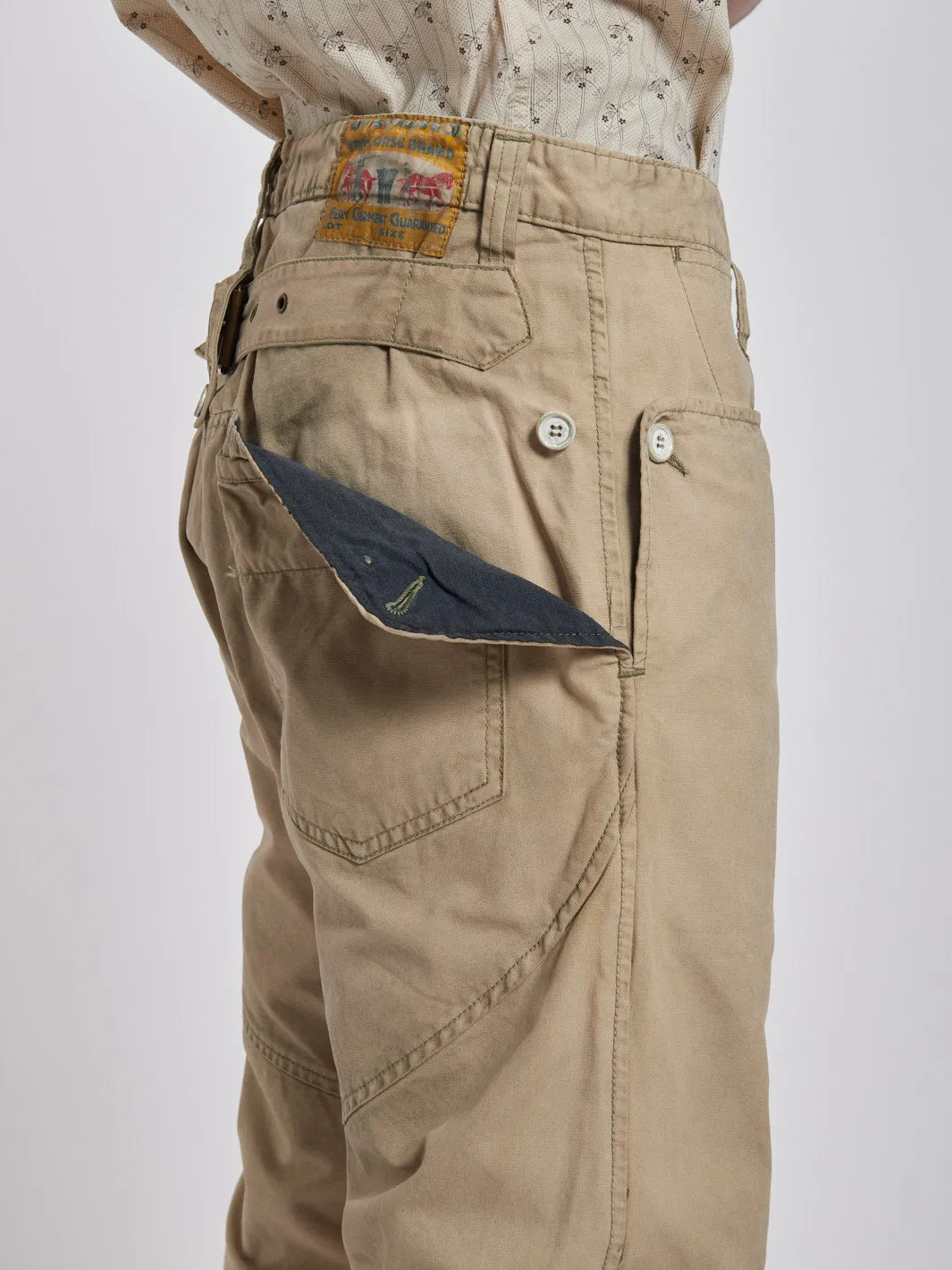 1990s Levi Strauss classic cargo pants in beige