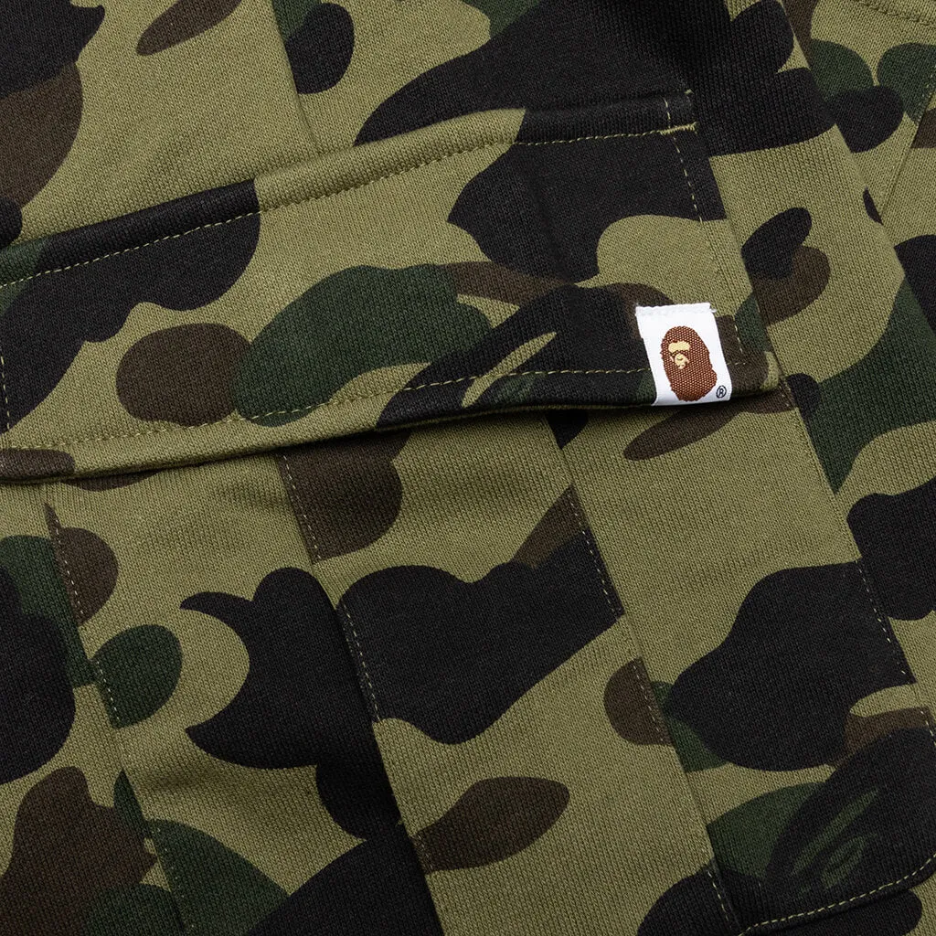 1st Camo 6 Pocket Sweat Shorts - Green