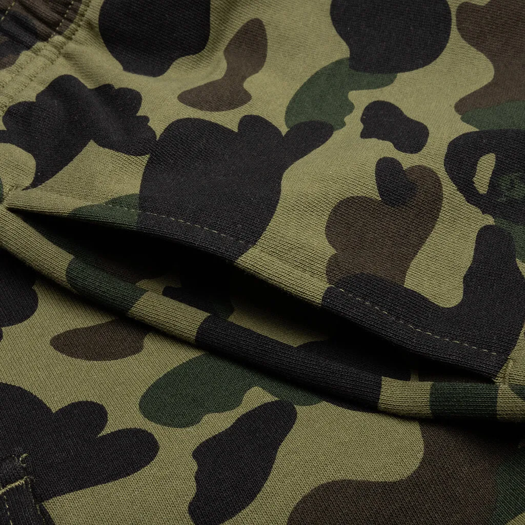 1st Camo 6 Pocket Sweat Shorts - Green