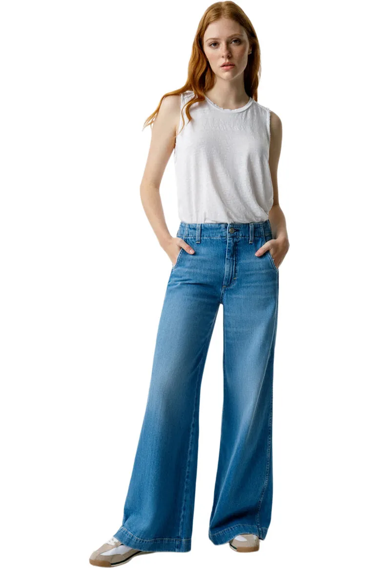 AMO Denim Edith Wide Leg in Amity