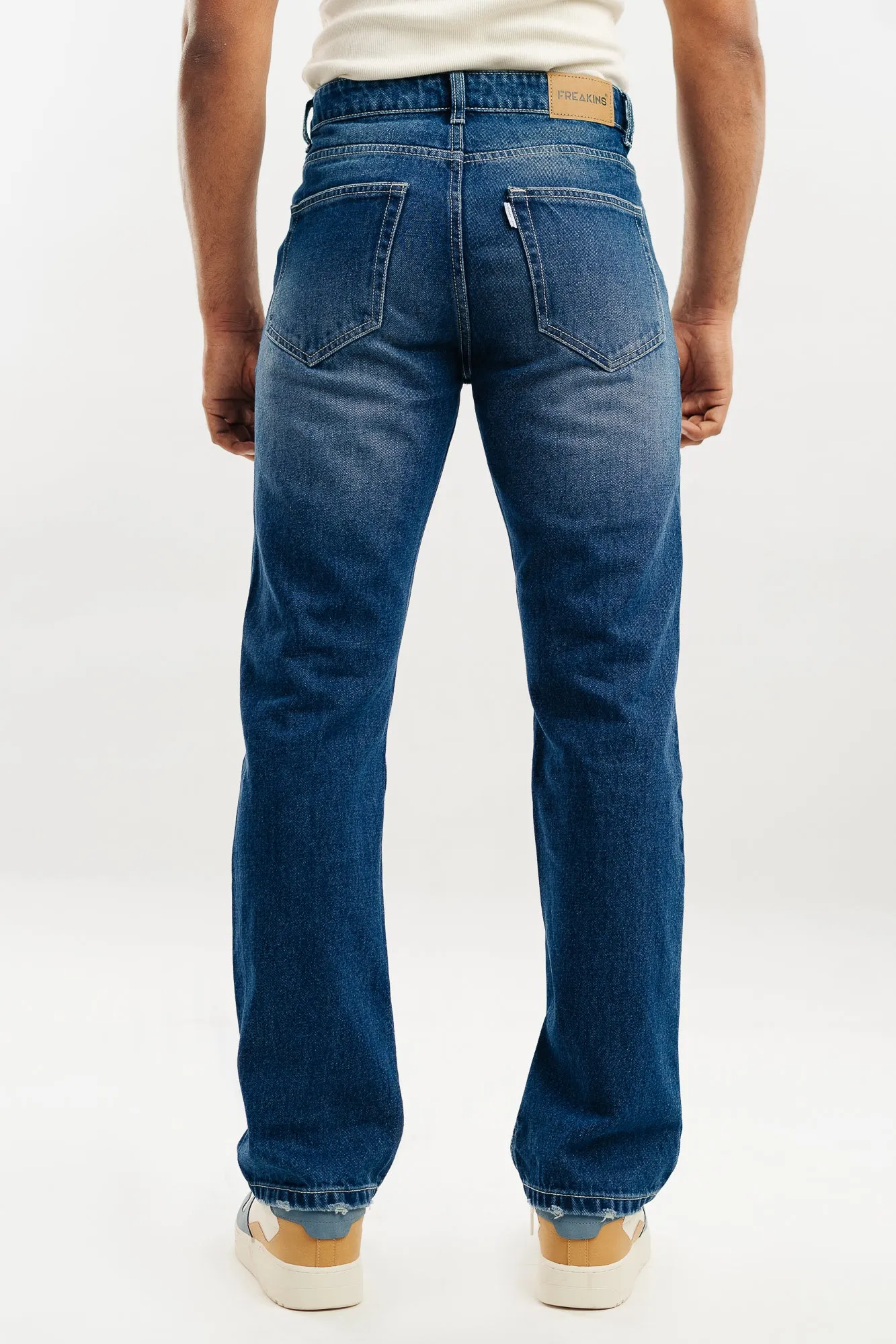 Azure Men's Blue Slim Fit Jeans