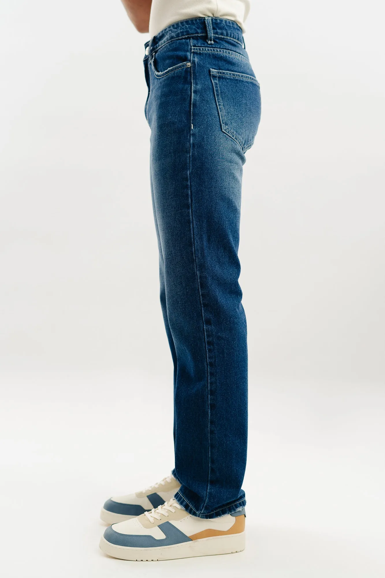 Azure Men's Blue Slim Fit Jeans