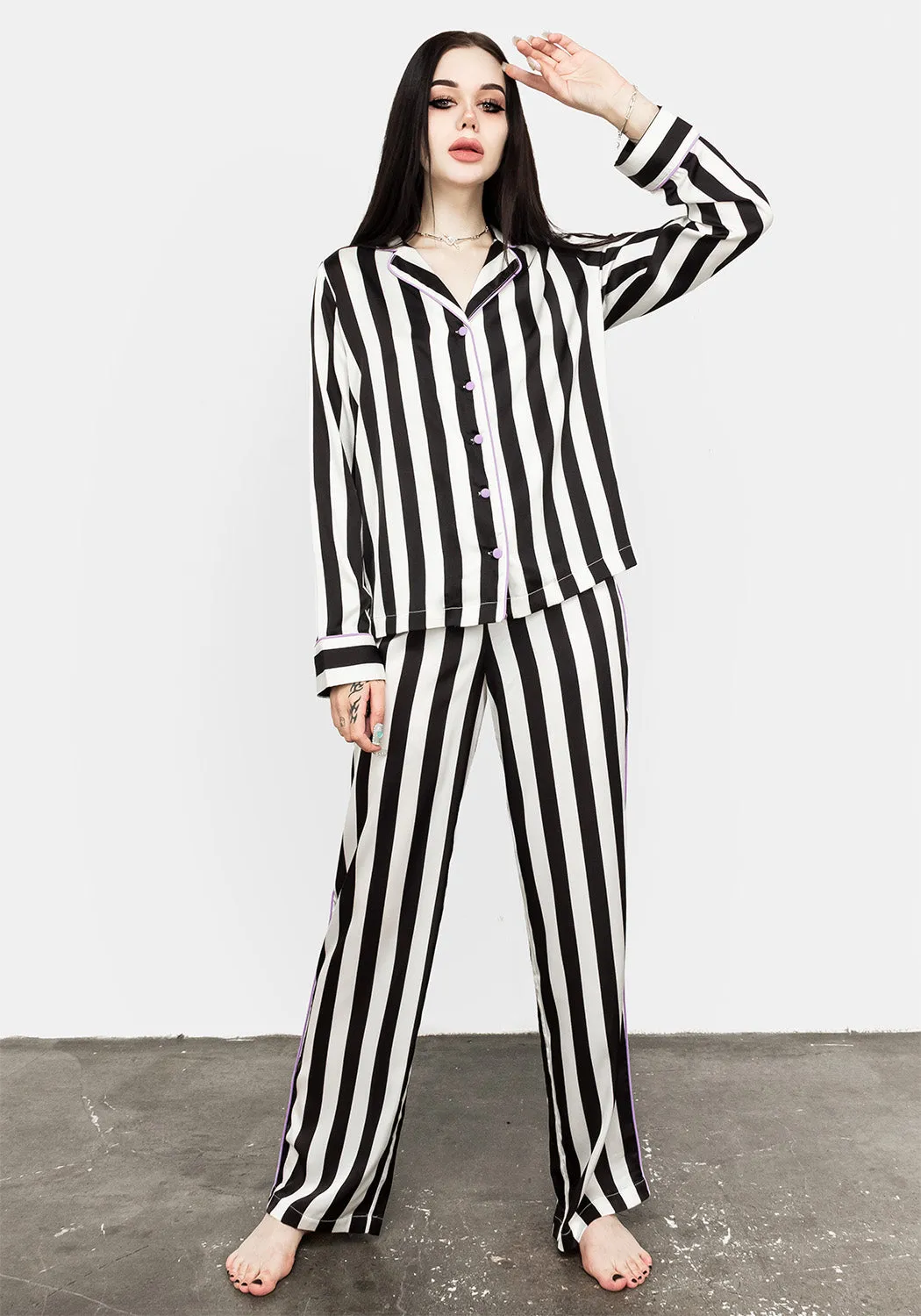 Beetle Pyjama Striped Pants