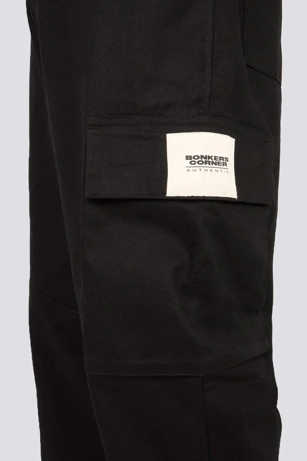 Black Cargo With Utility Pockets