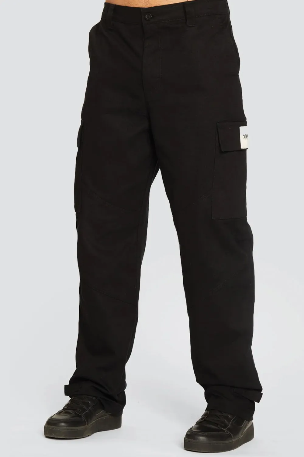 Black Cargo With Utility Pockets