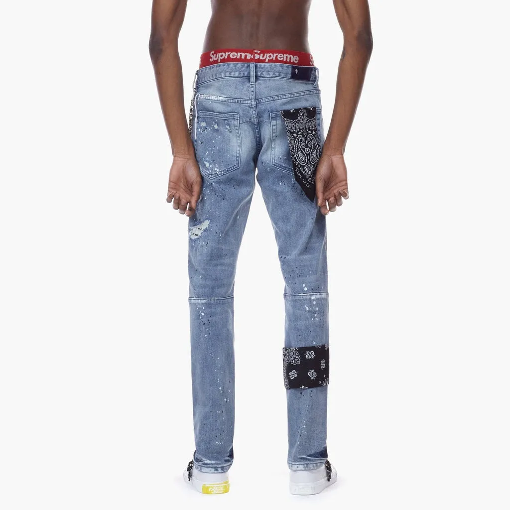 Bleunoir Bandana Jeans with Metal Chains