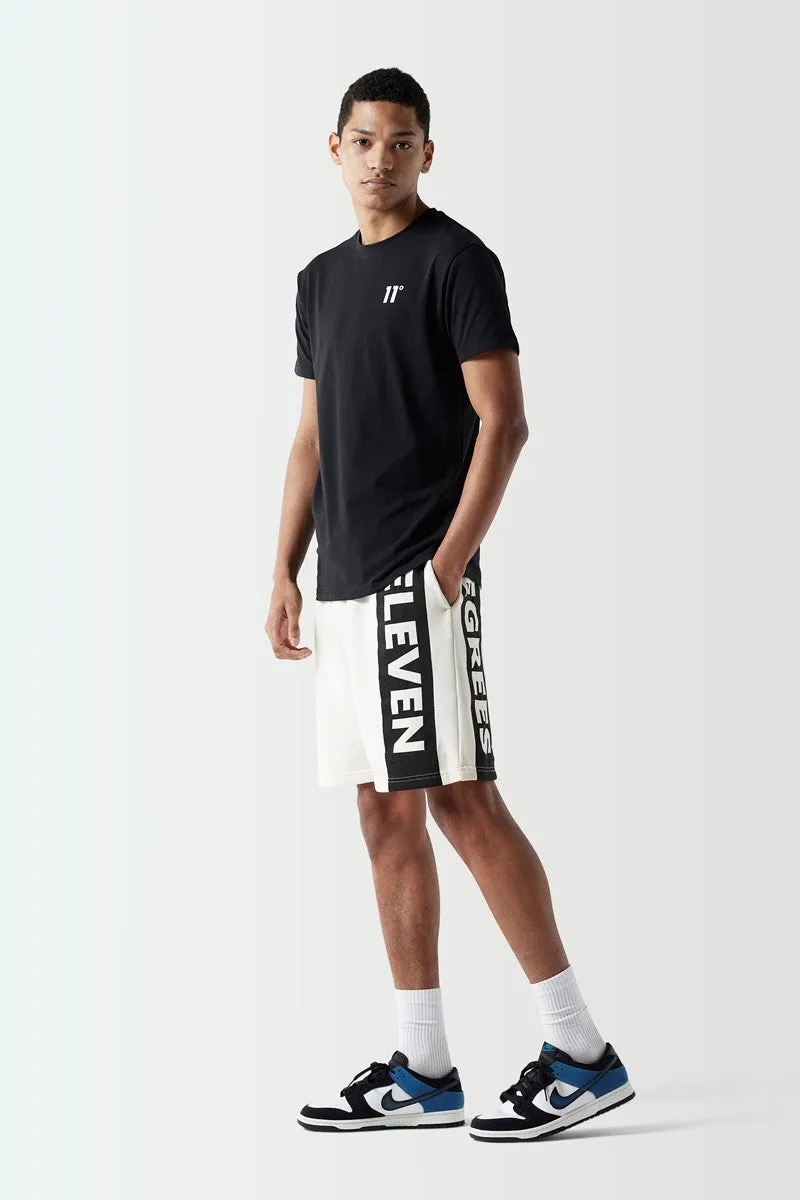 Block Graphic Sweat Shorts - Coconut