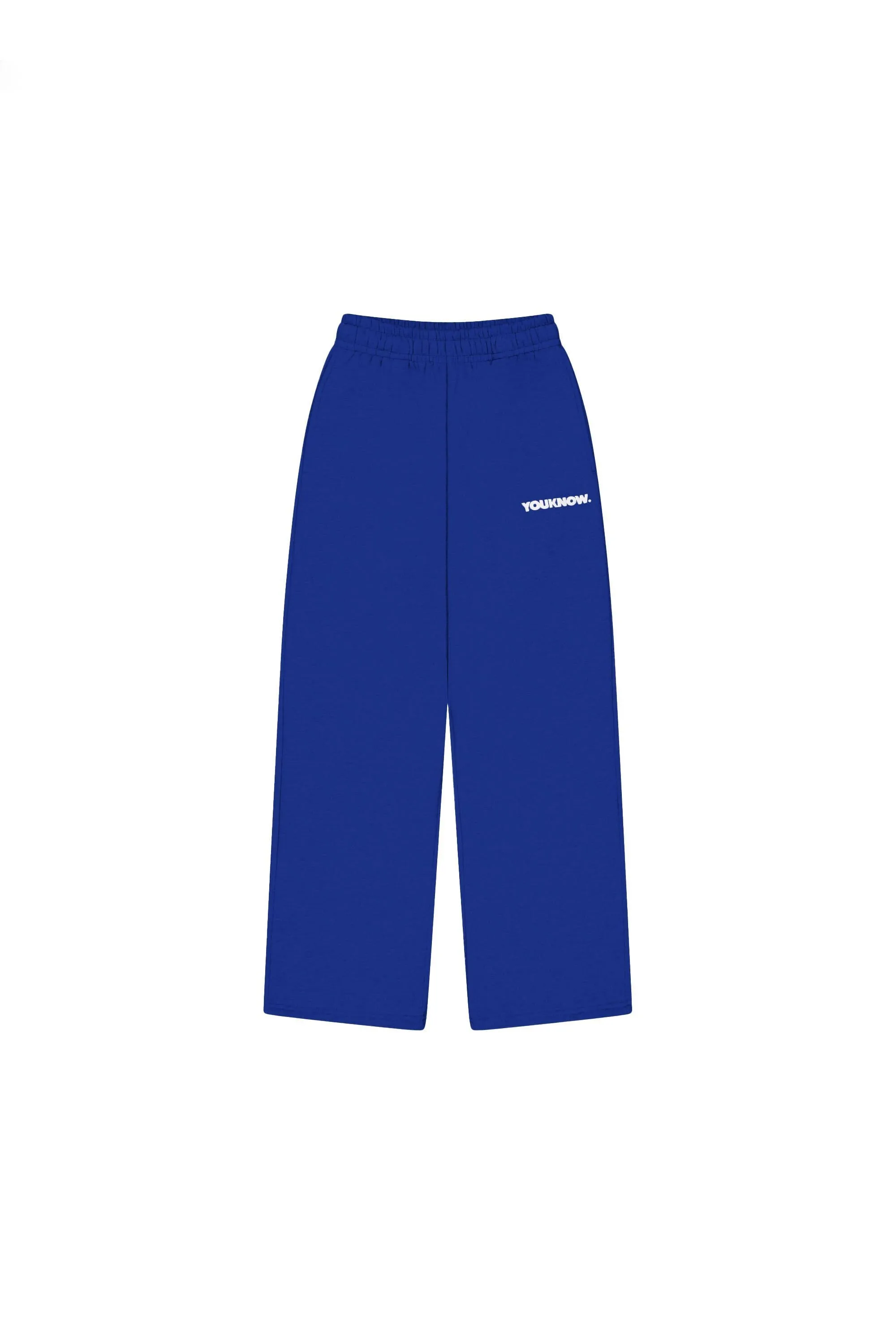 BLOCK WIDE-LEG SWEATPANTS | BLUE