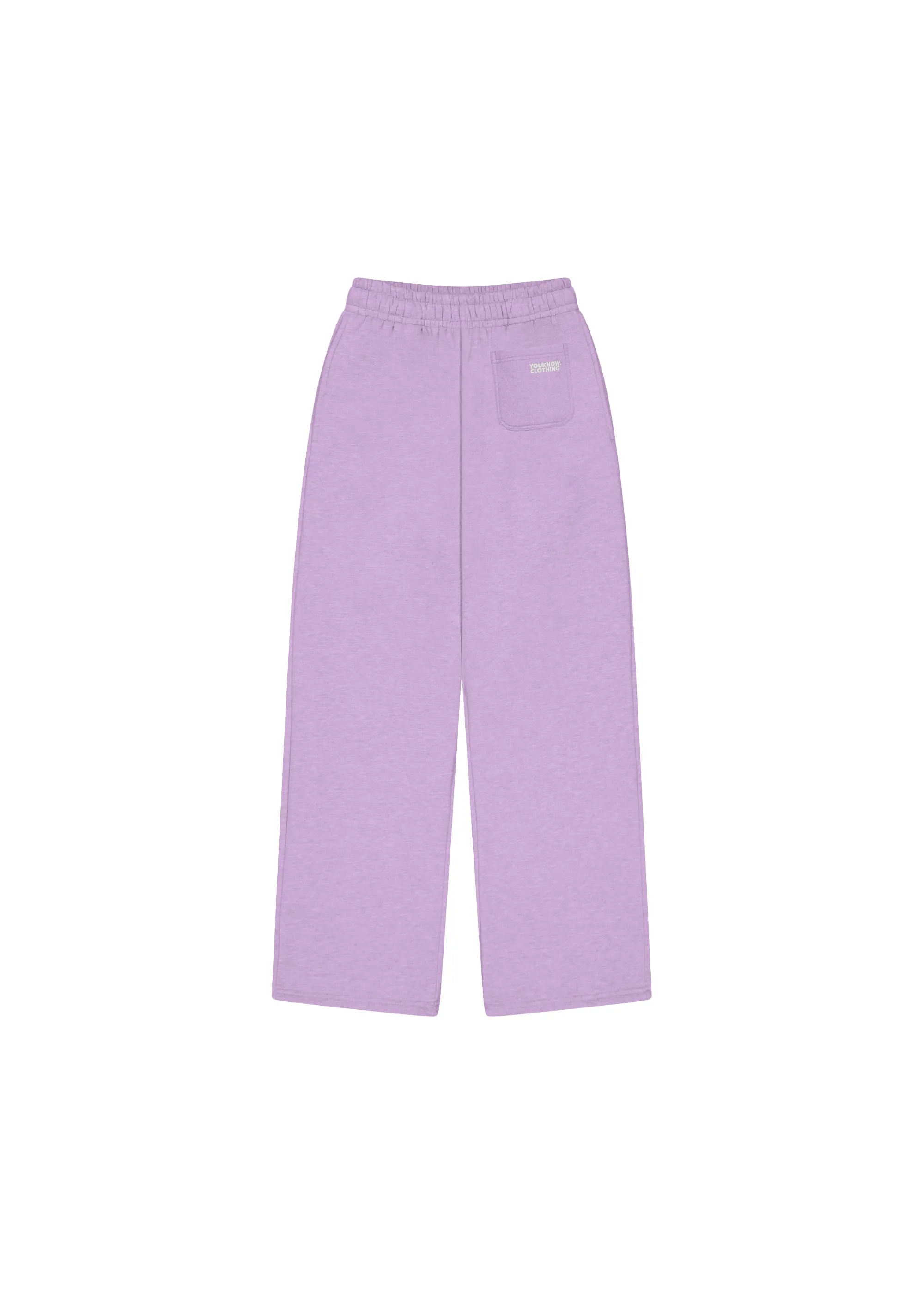 BLOCK WIDE-LEG SWEATPANTS | LILAC