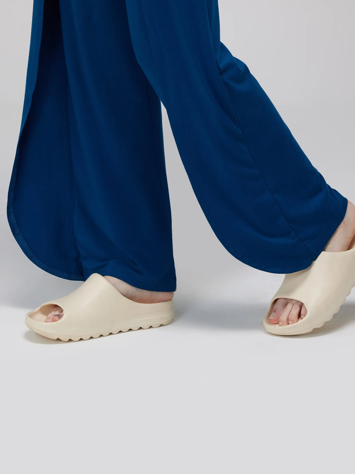 Blue Ease Flare Pants