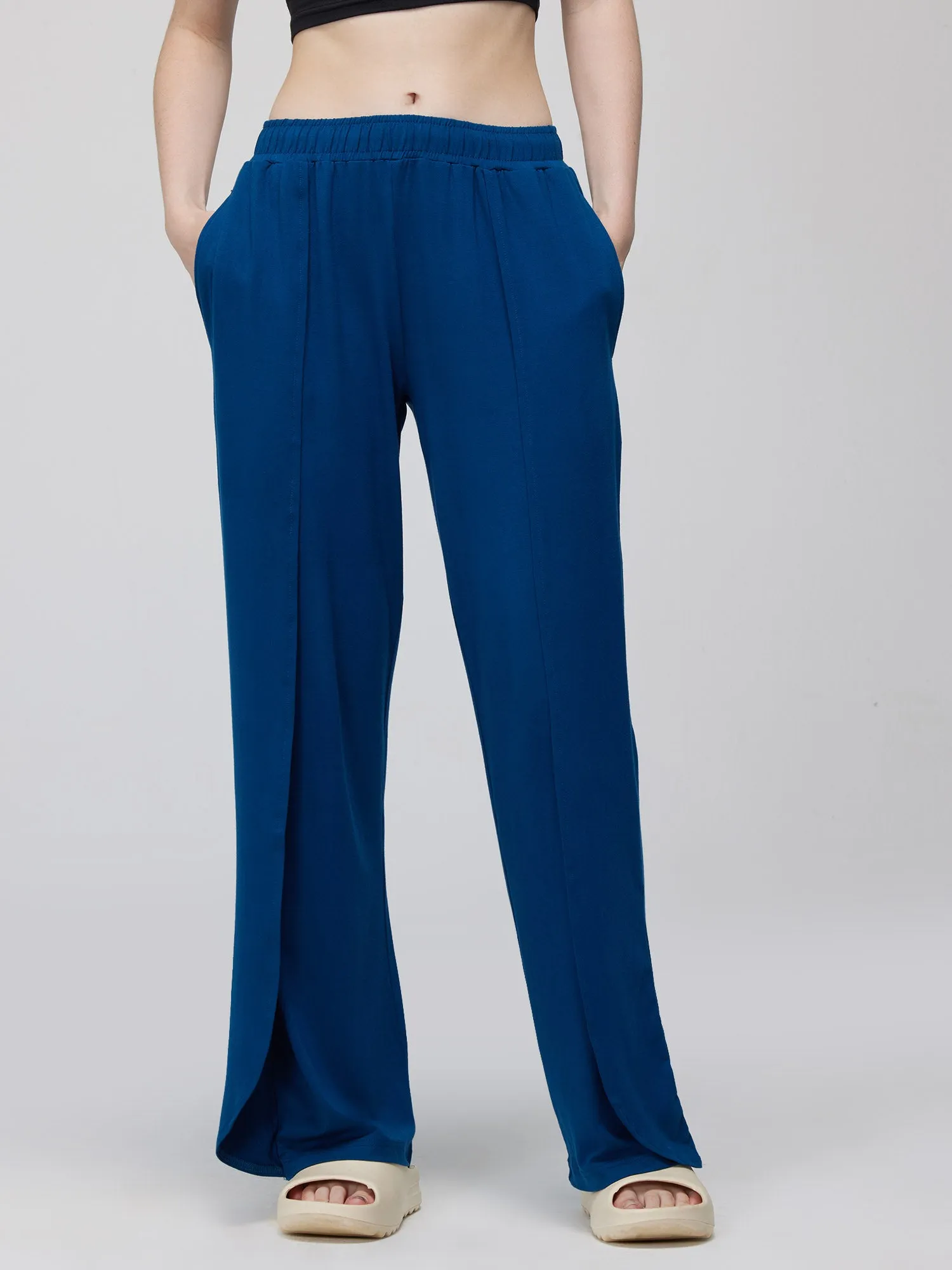 Blue Ease Flare Pants