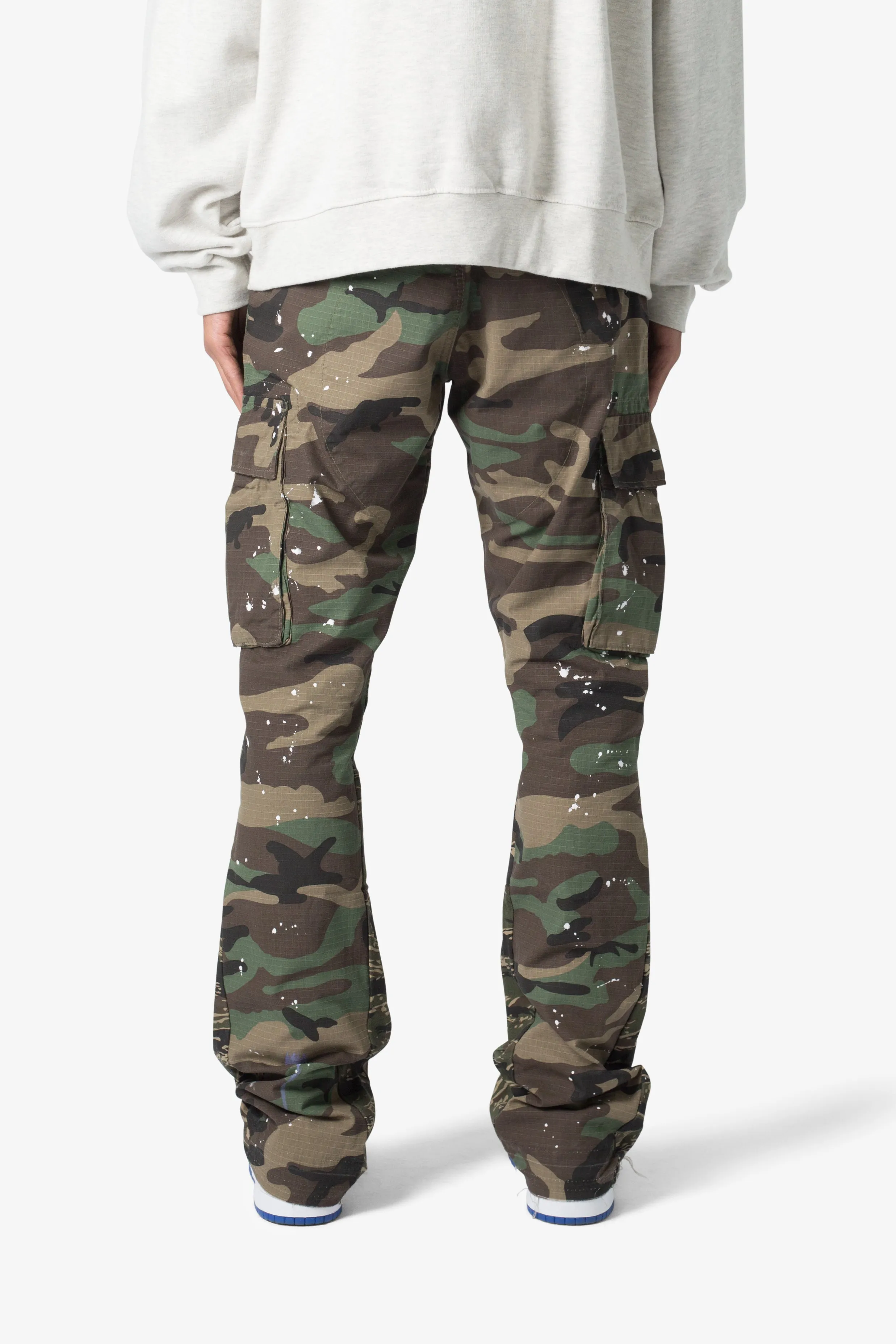 Bootcut Cargo Pants - Camo