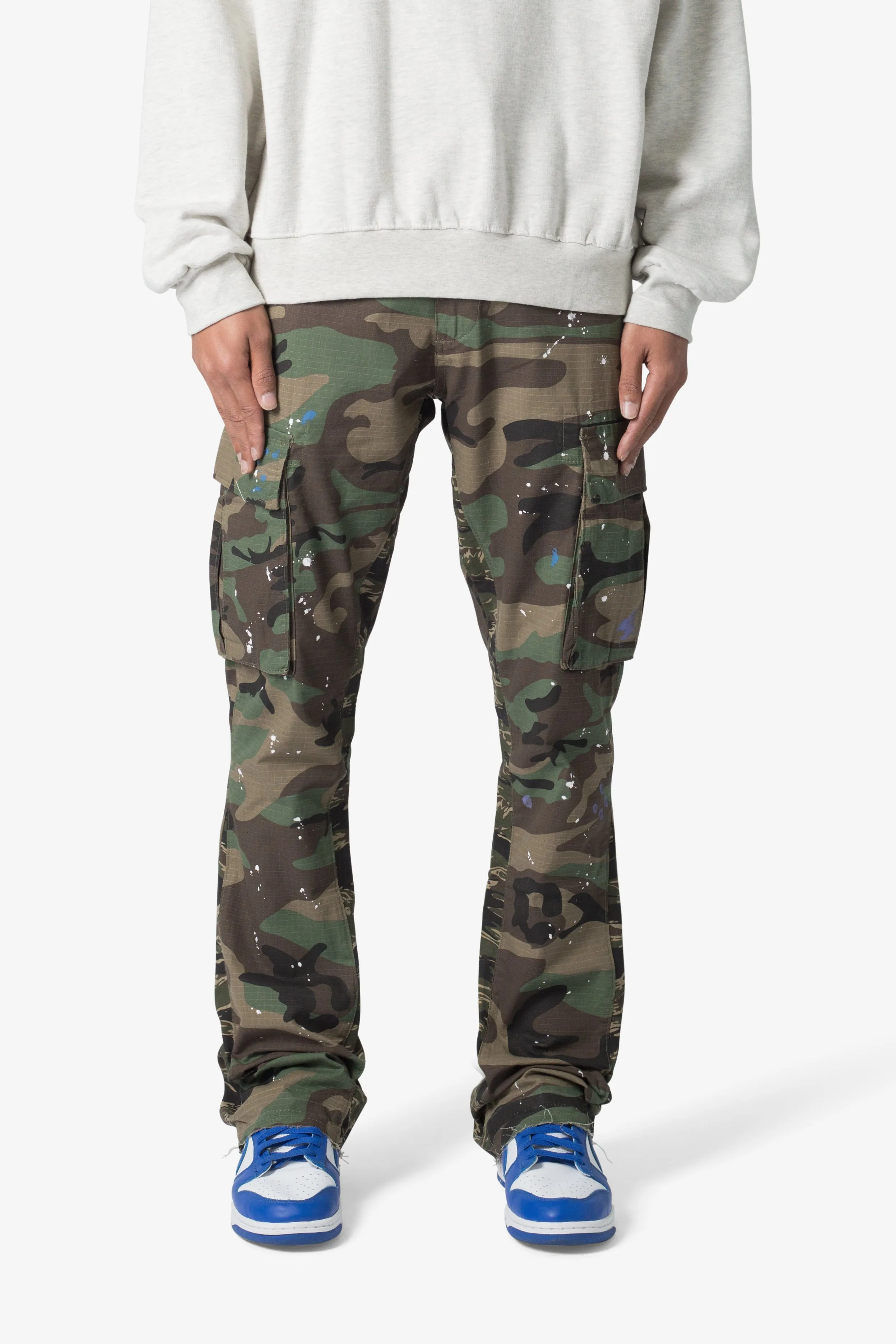 Bootcut Cargo Pants - Camo