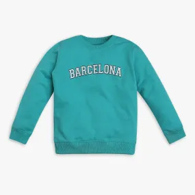 Boy's Regular Fit Printed Sweat Tees