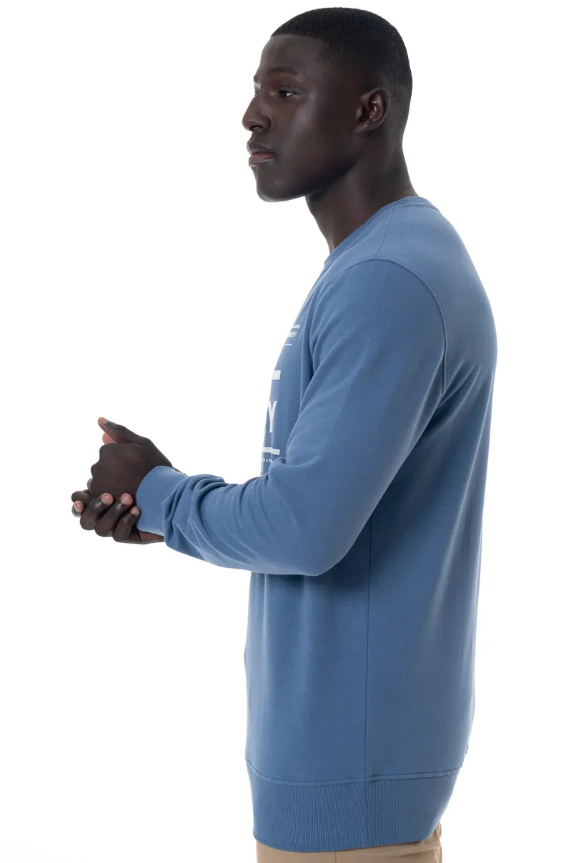 Branded Sweat Top _ 146539 _ Blue