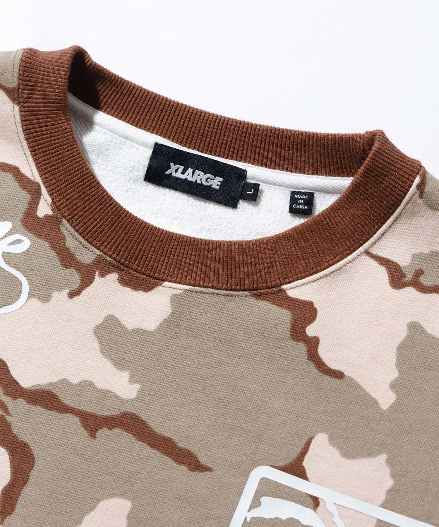 CAMO CREW NECK SWEAT