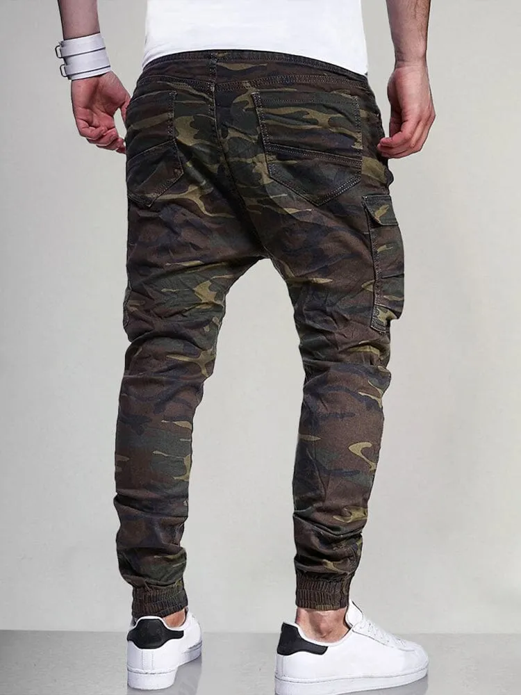 Camo Print Beam Feet Pants