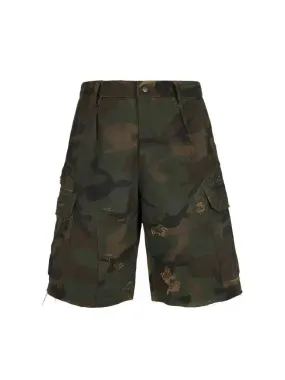 Camouflage Cargo Style Shorts