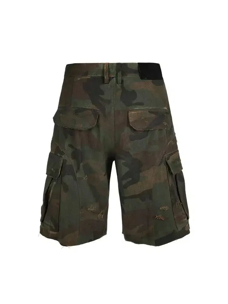 Camouflage Cargo Style Shorts