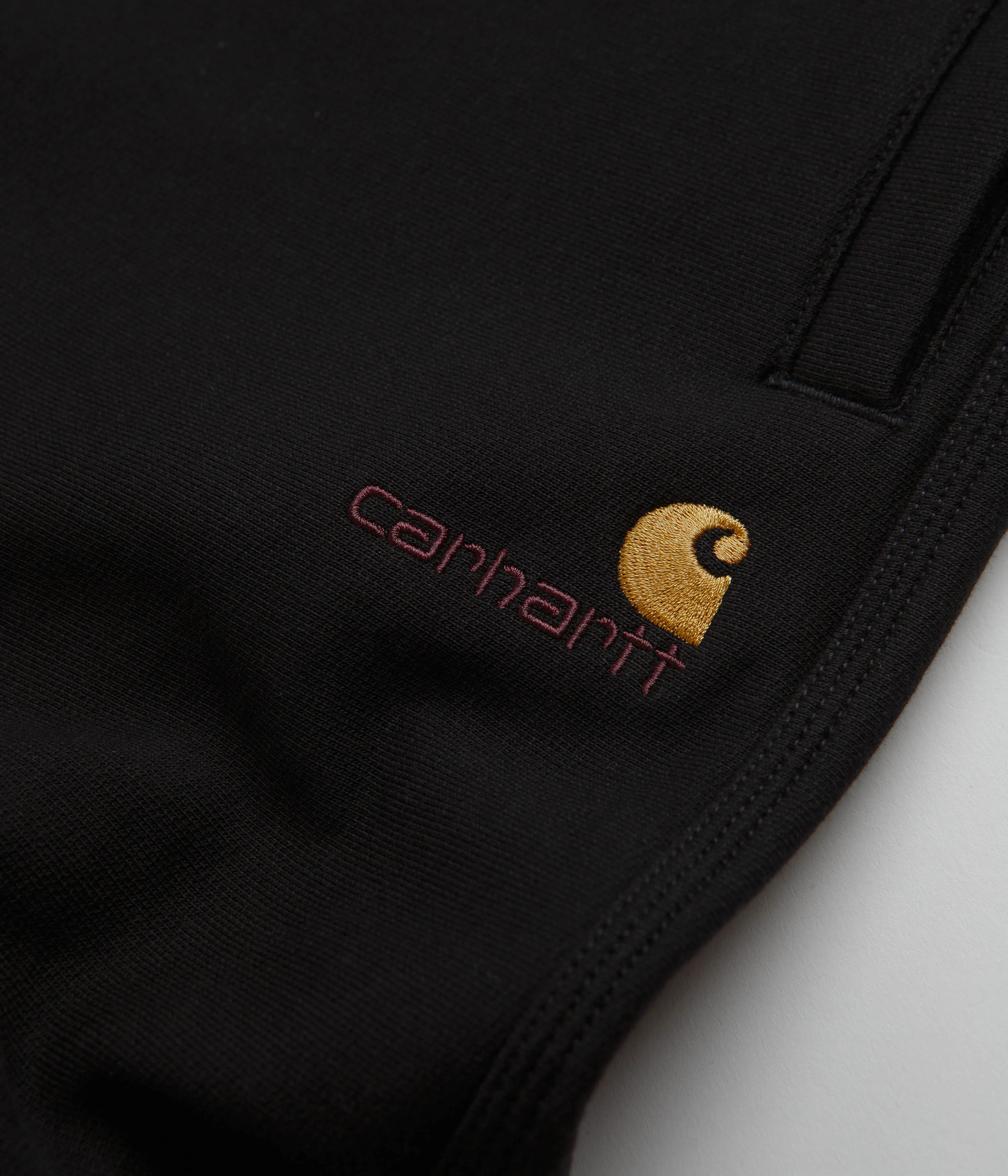 Carhartt American Script Sweat Shorts - Black