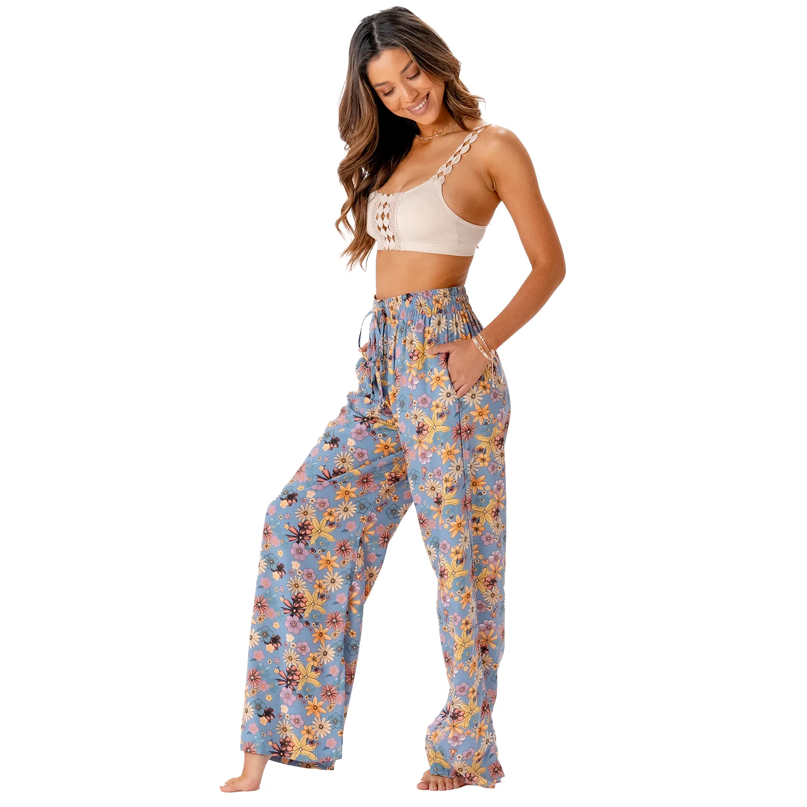 Carlsbad Wide Leg Drawstring Pants