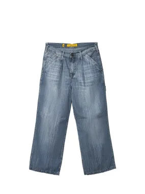 Carpenter low-rise wide-leg jeans