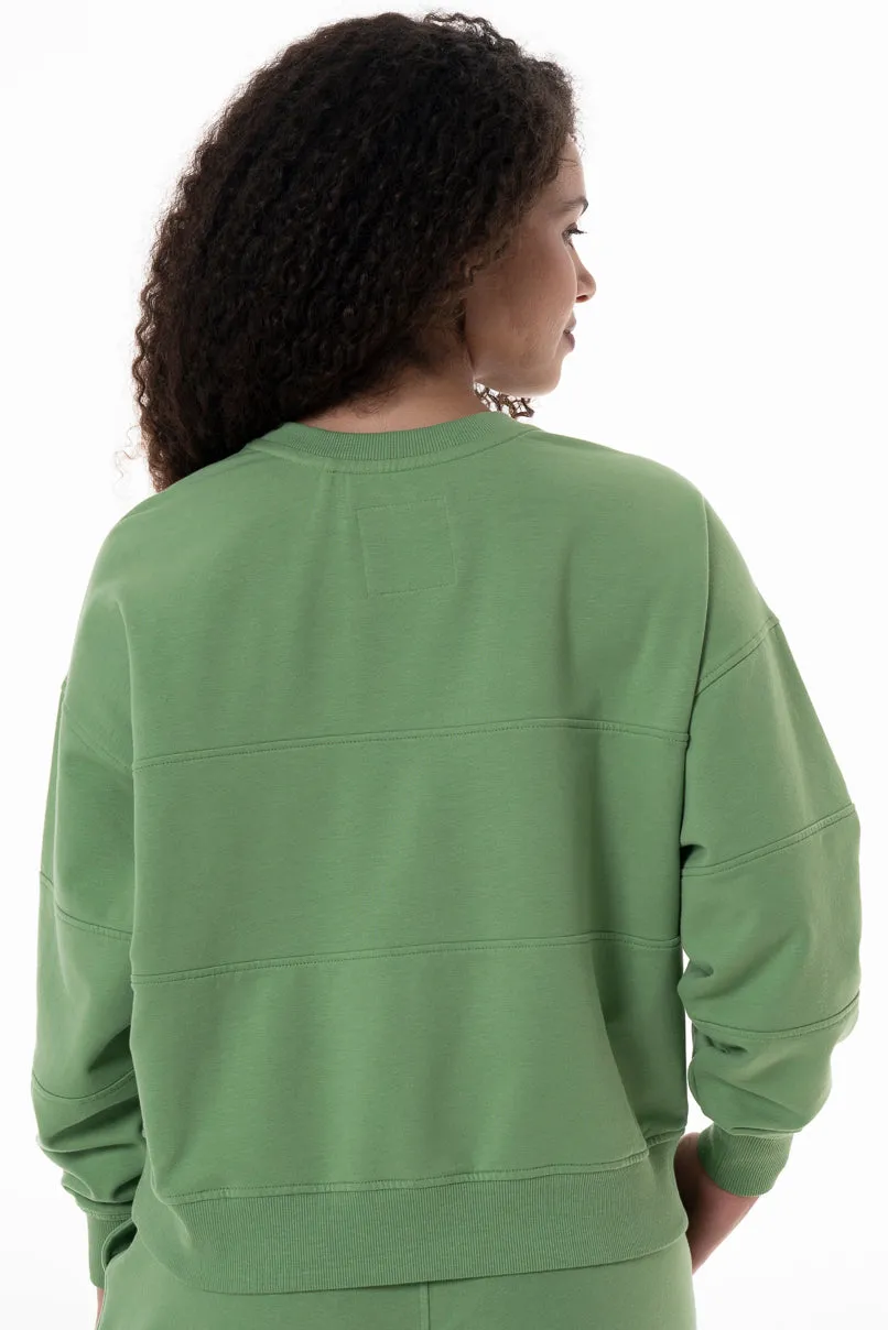 Crew Sweat Top _ 146928 _ Green