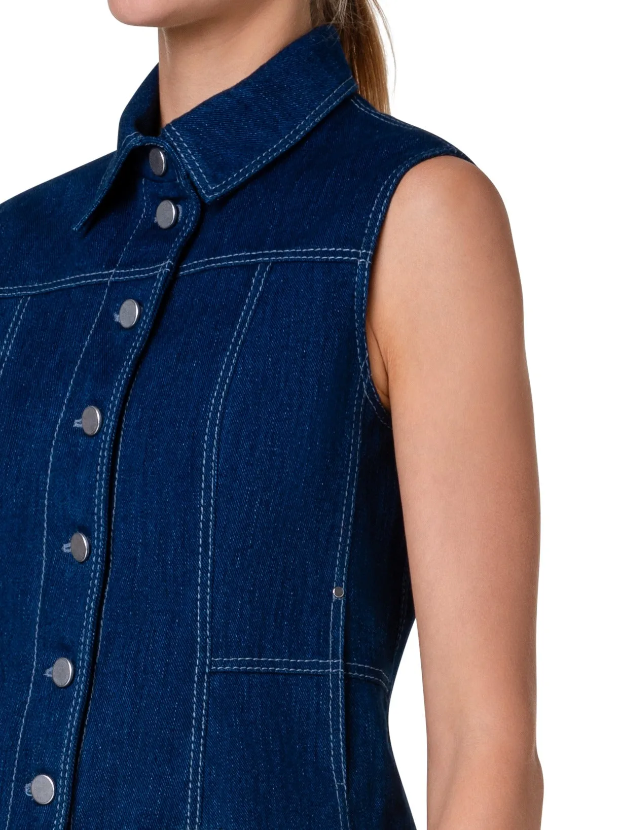 Denim Vest - Ink Blue