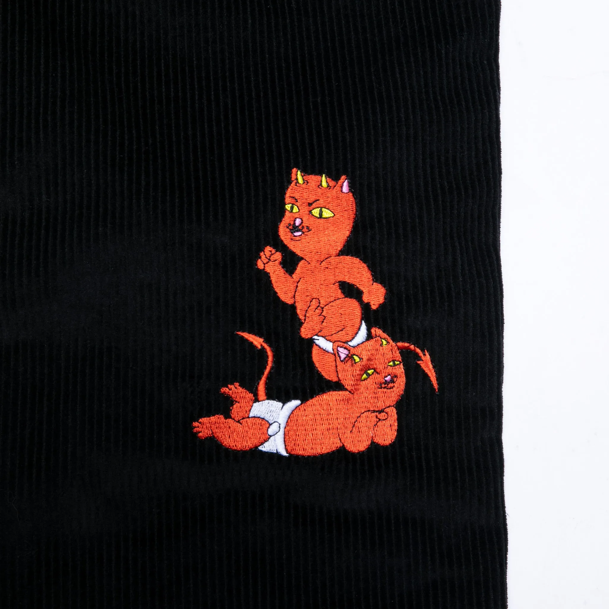 Devil Baby Corduroy Pants (Black)