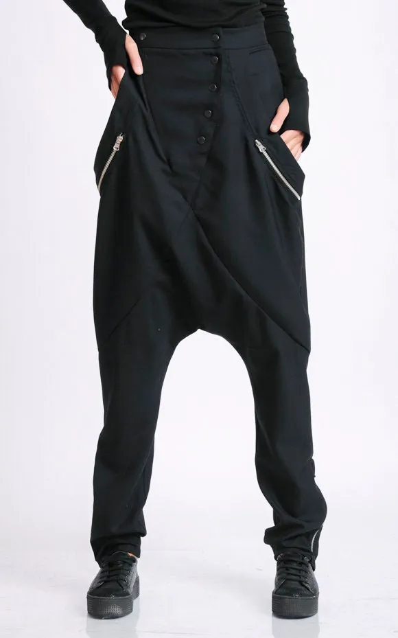 Drop Crotch Maxi Pants