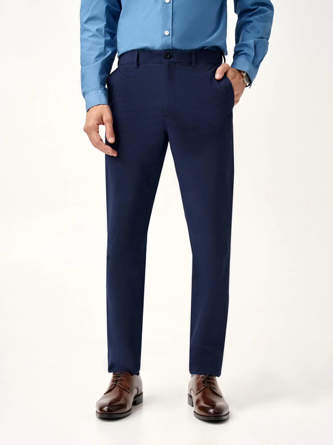 Eco Navy Stretch Pants