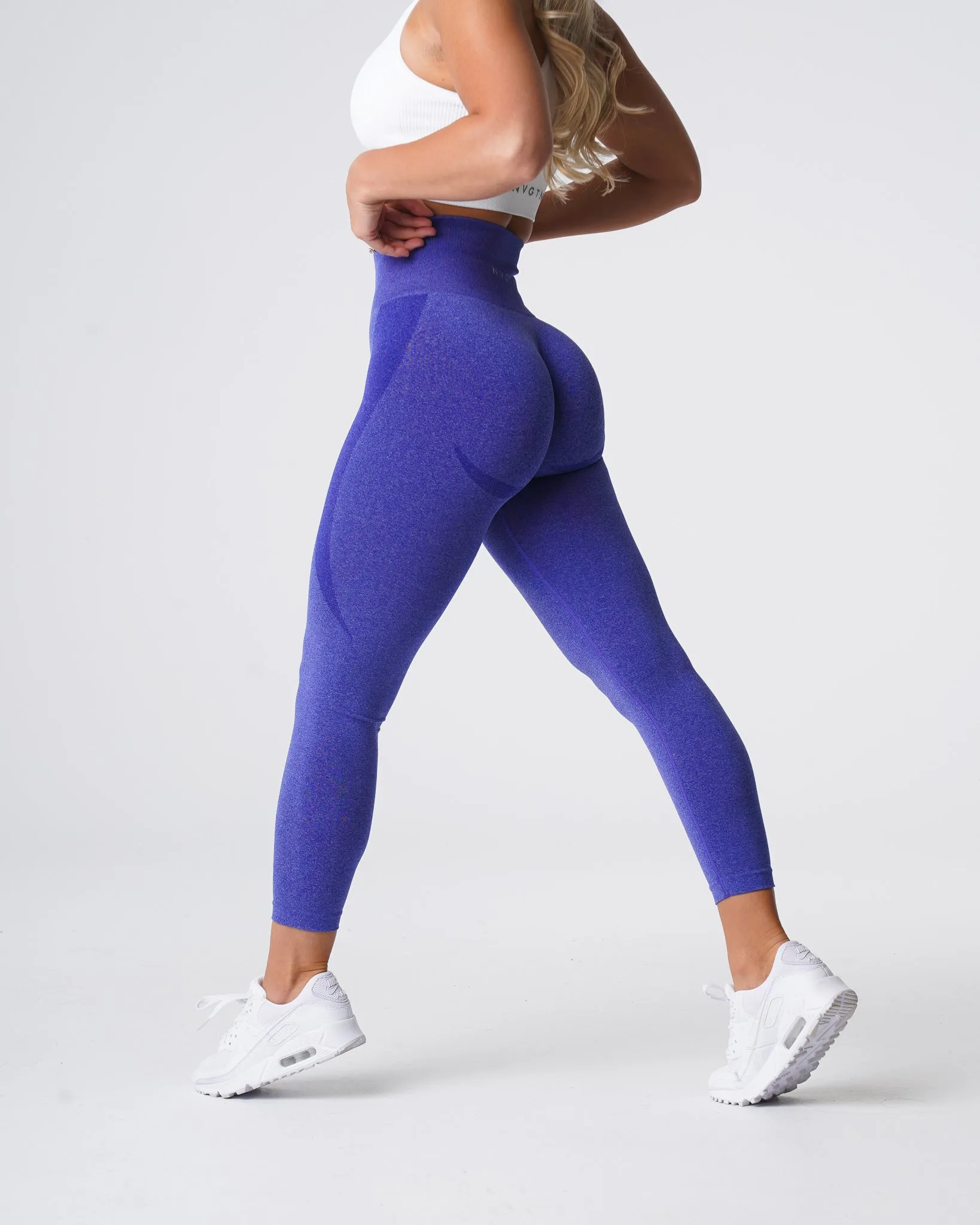 Electric Blue Contour Seamless Leggings