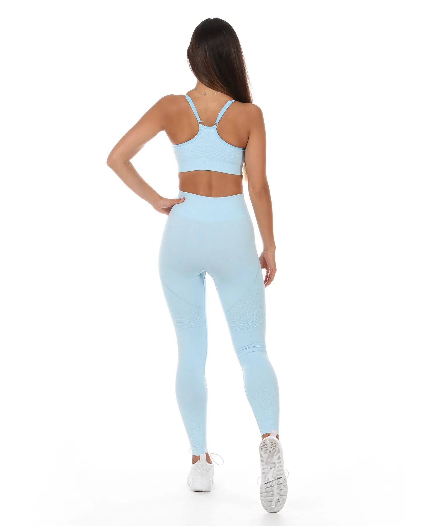 Elite Seamless Leggings - Pale Blue