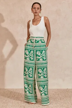 Emerald Tile Losas Wide Leg Pant