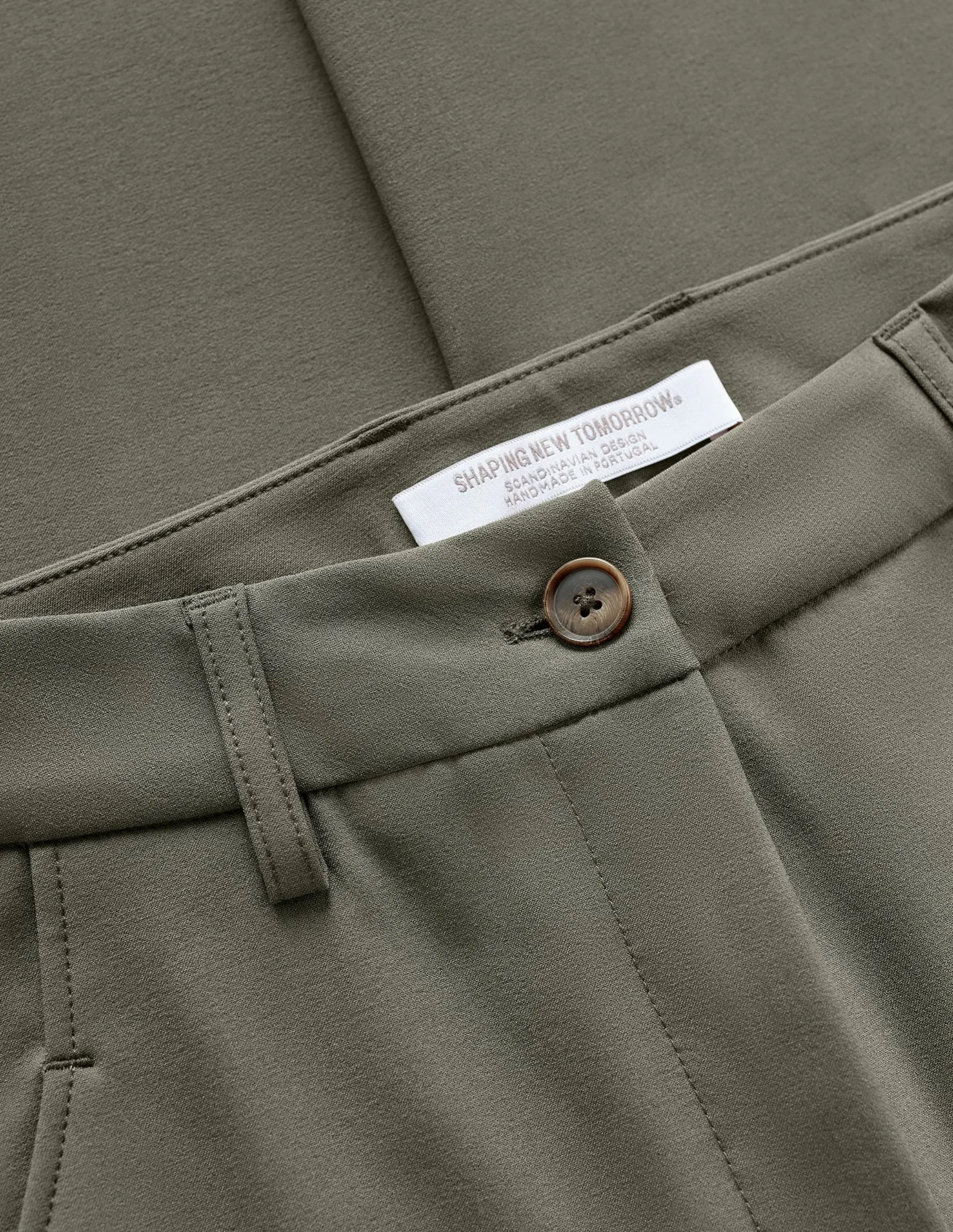 Essential Pants Wide Dark Olive