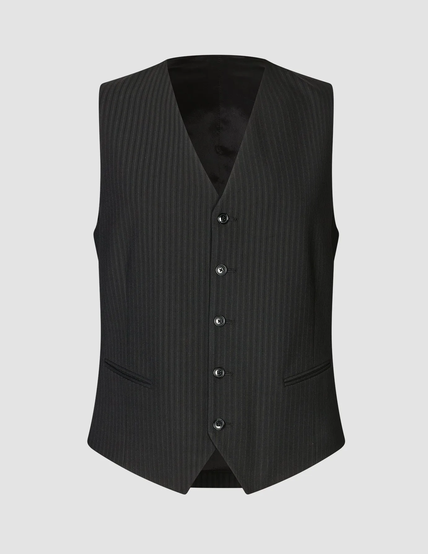 Essential Vest Asphalt Pinstripe