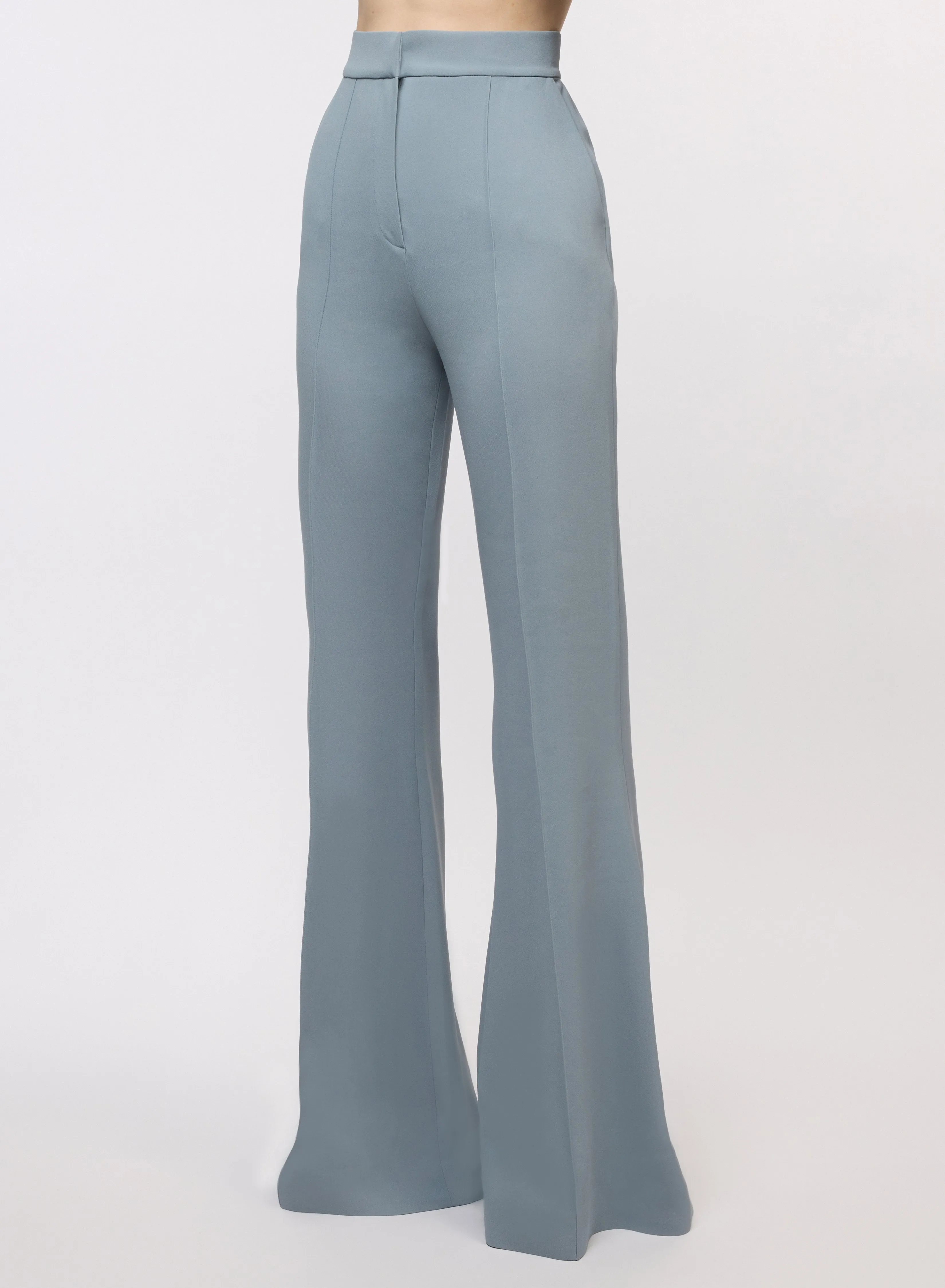 Flared Crepe Pants