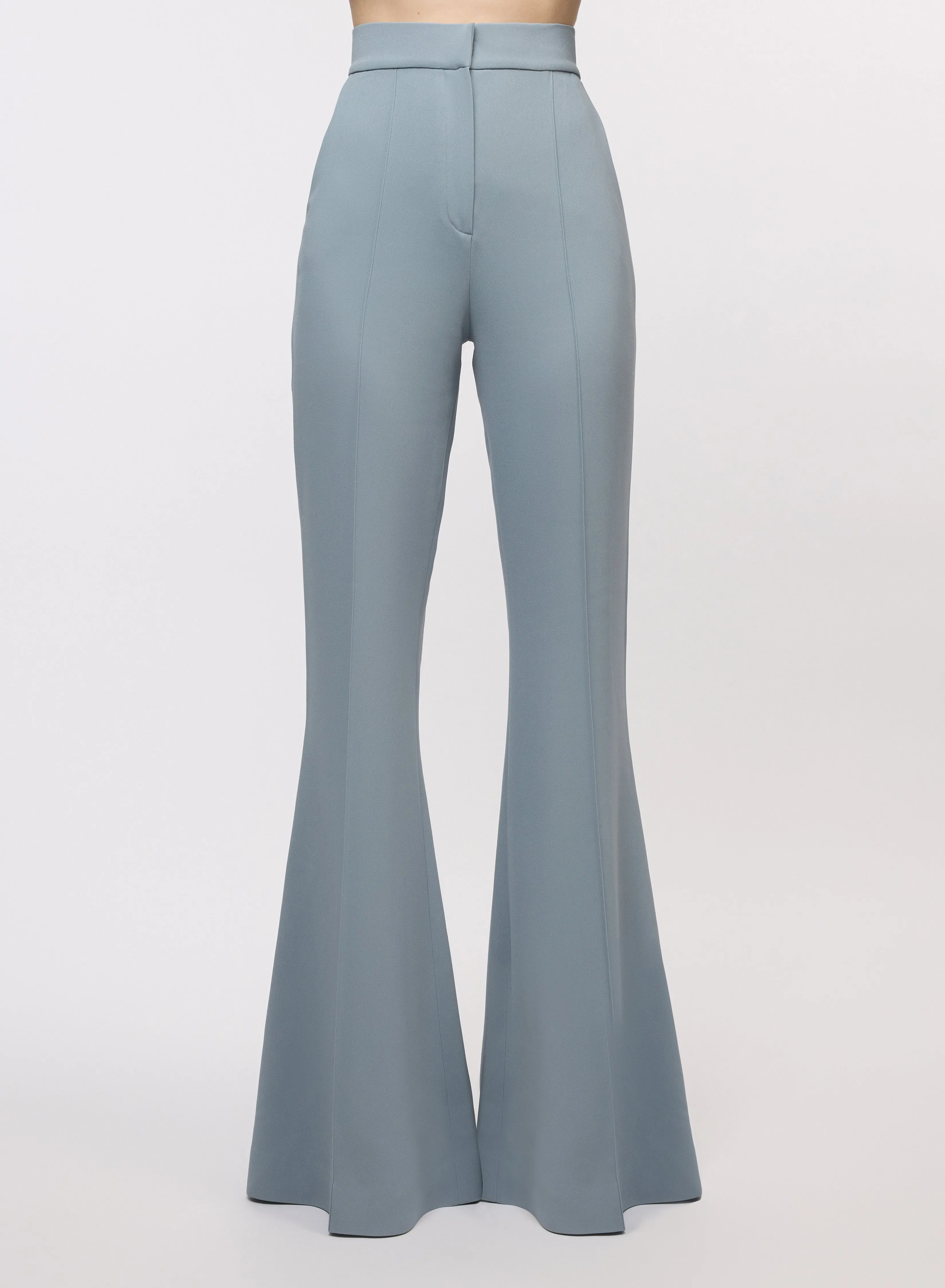 Flared Crepe Pants