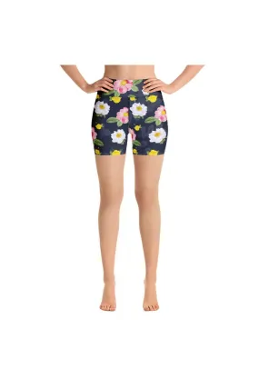 Floral Flurry Yoga Shorts