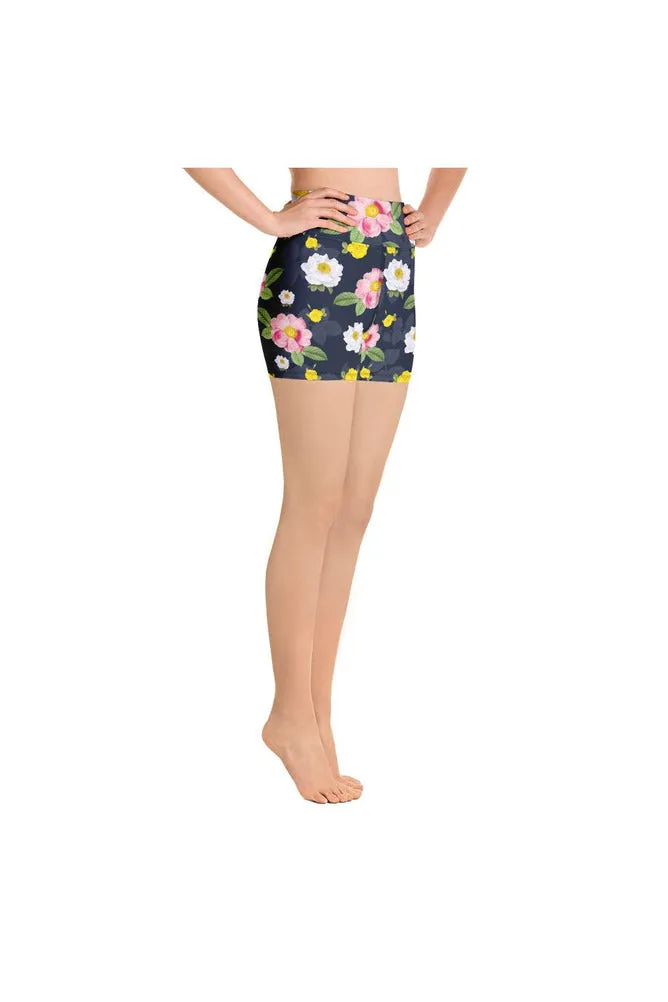 Floral Flurry Yoga Shorts