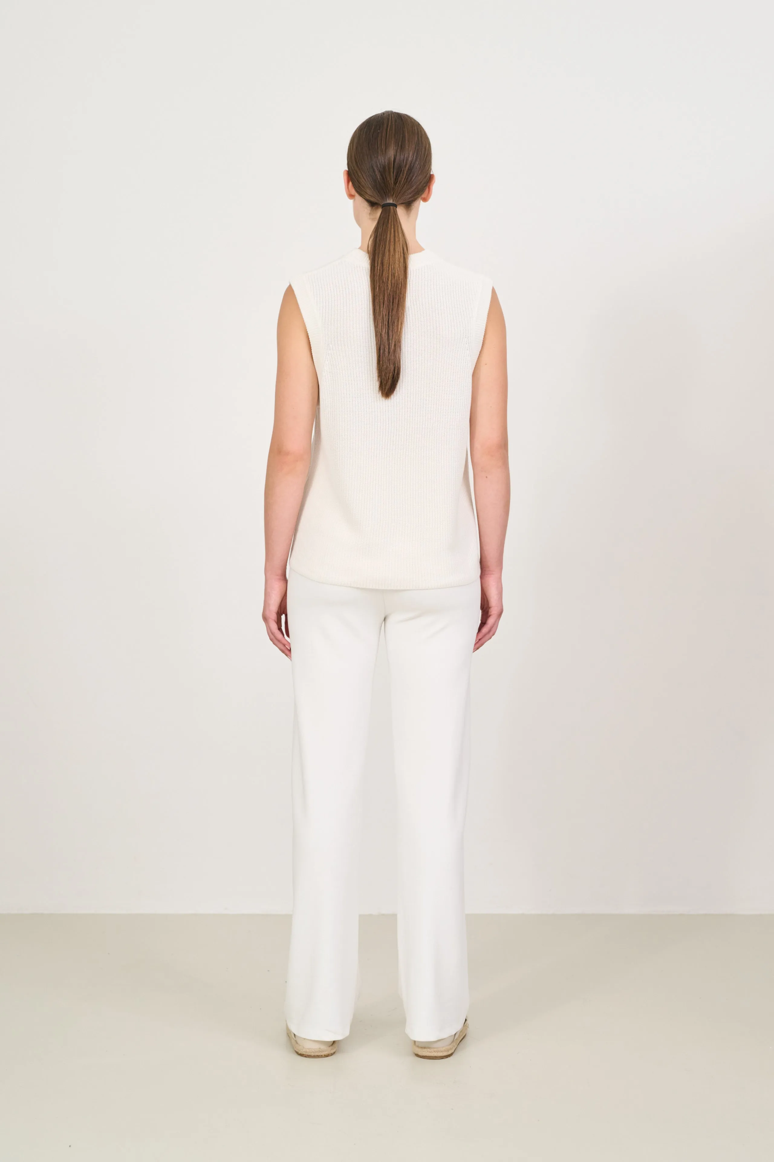 FOREST ESSENTIEL flared pants - Marshmellow