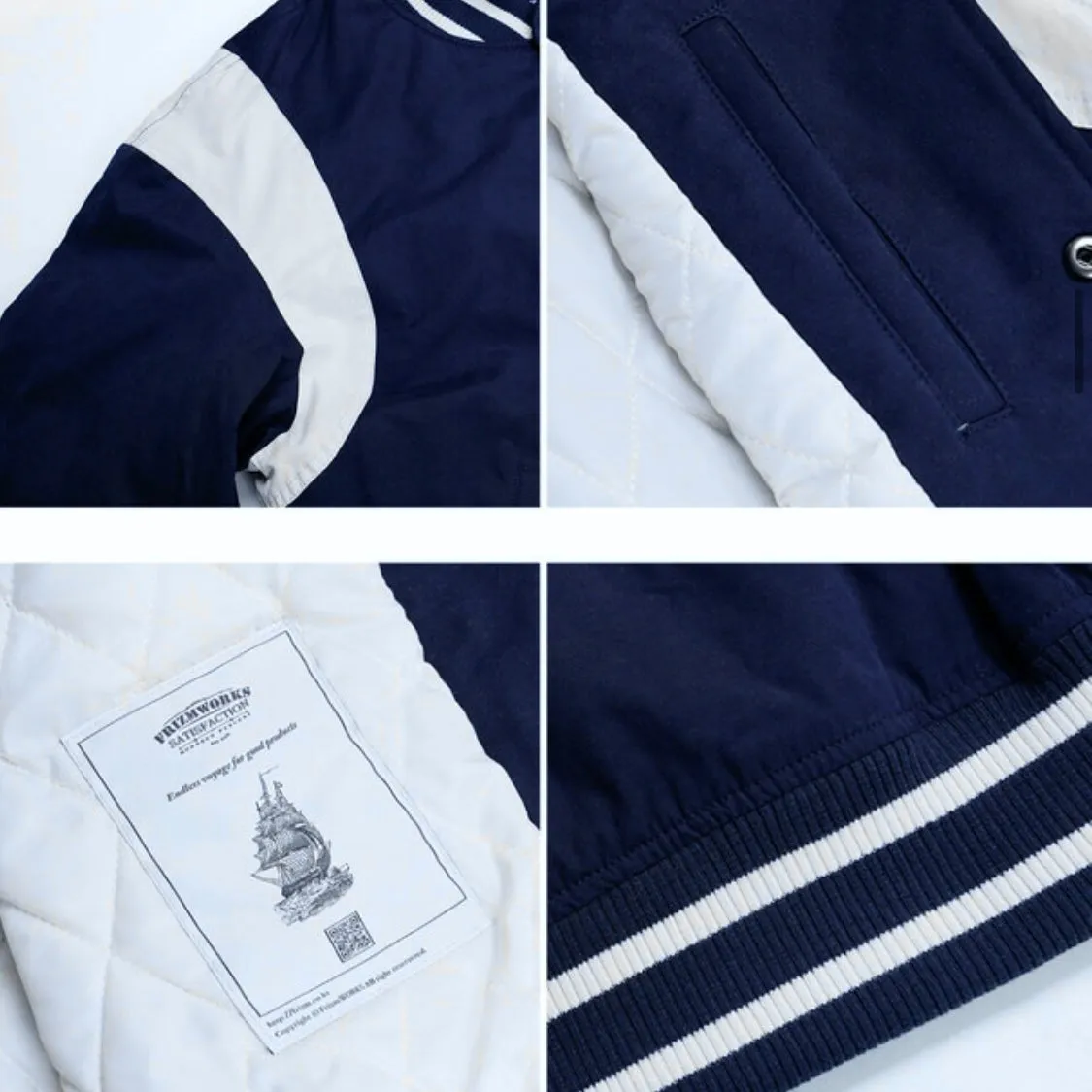 FRIZMWORKS Heavyweight Sweat Varsity Jacket