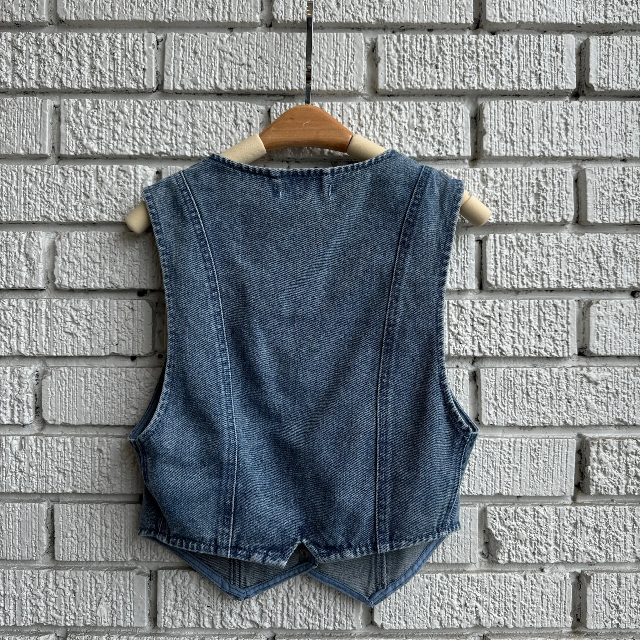 GOOD LUCK Denim Vest