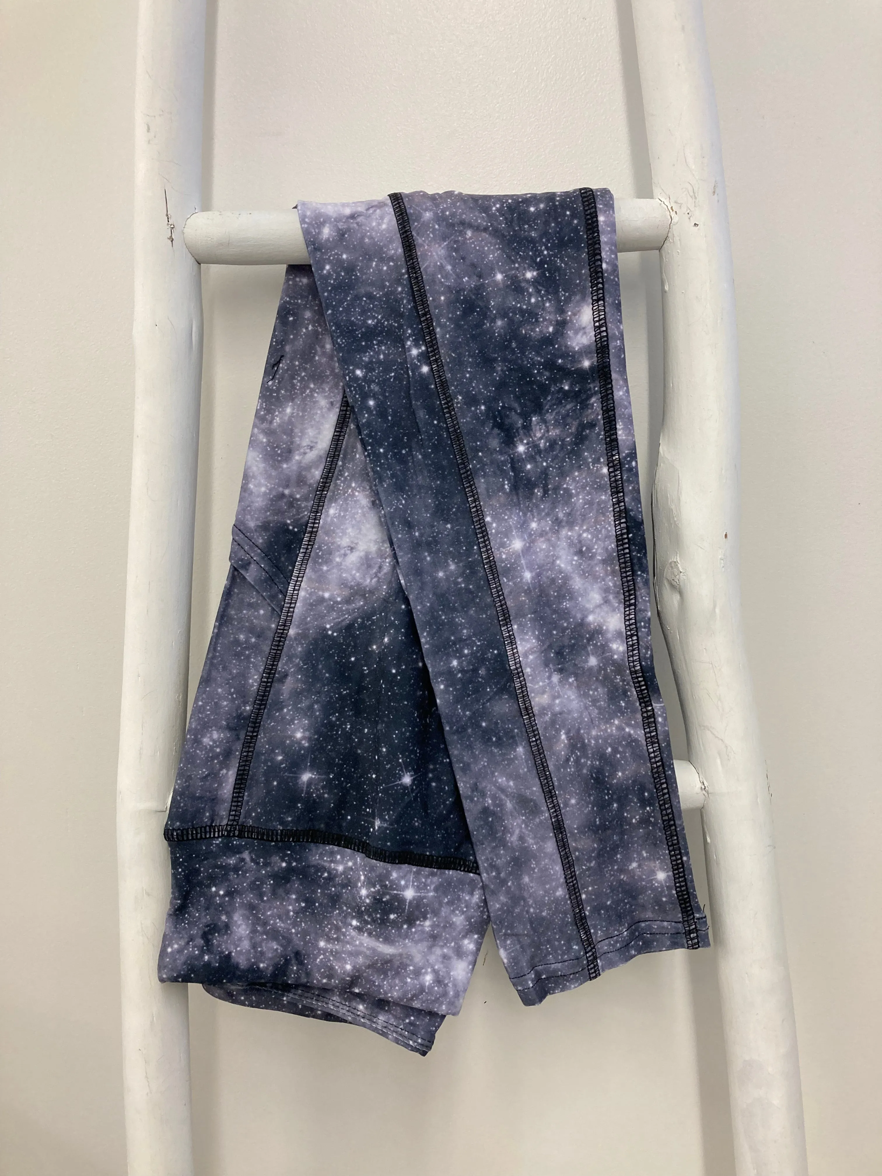 Gray Galaxy in Athleisure Leggings