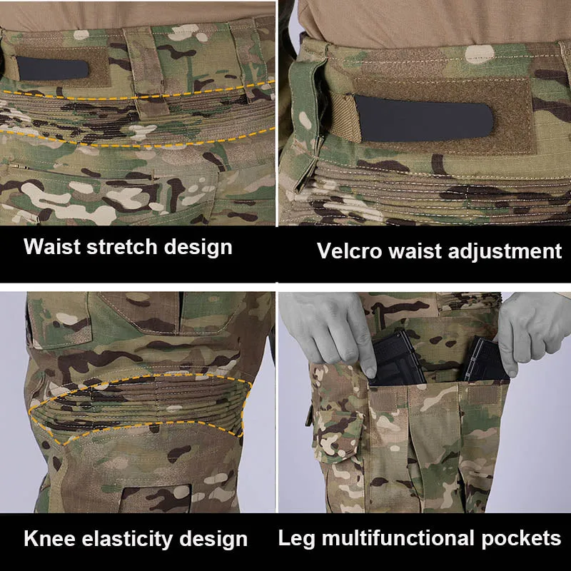 Heavy Craft Combat Cargo Men's Tactical Pocket Pants