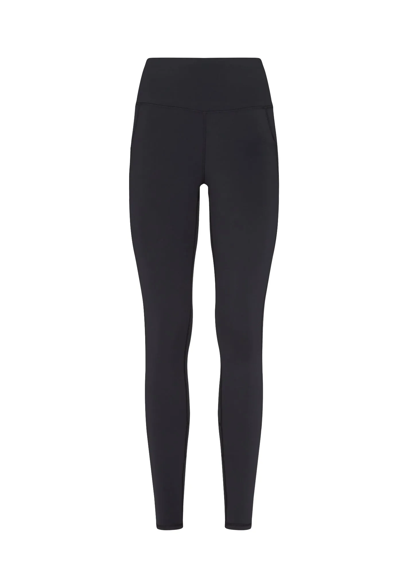 High Waisted Pocket Leggings-Black