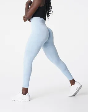 Icy Blue Camo Seamless Leggings