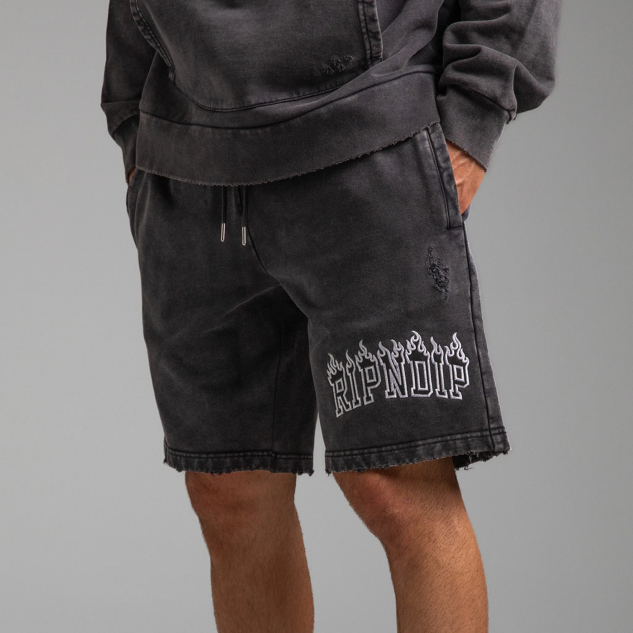 Inferno Sweat Shorts (Black Wash)