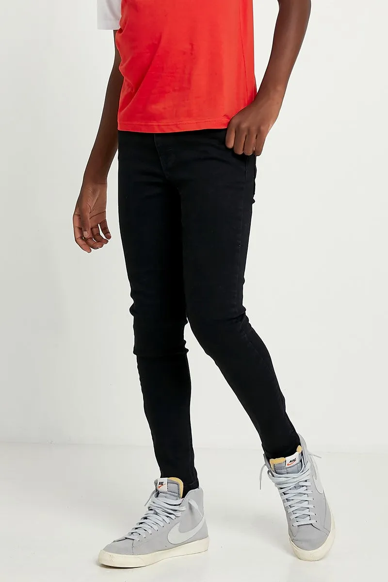 Junior Sustainable Skinny Jeans - Jet Black Wash