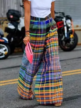 Just BE. Plaid Wide Leg Pants